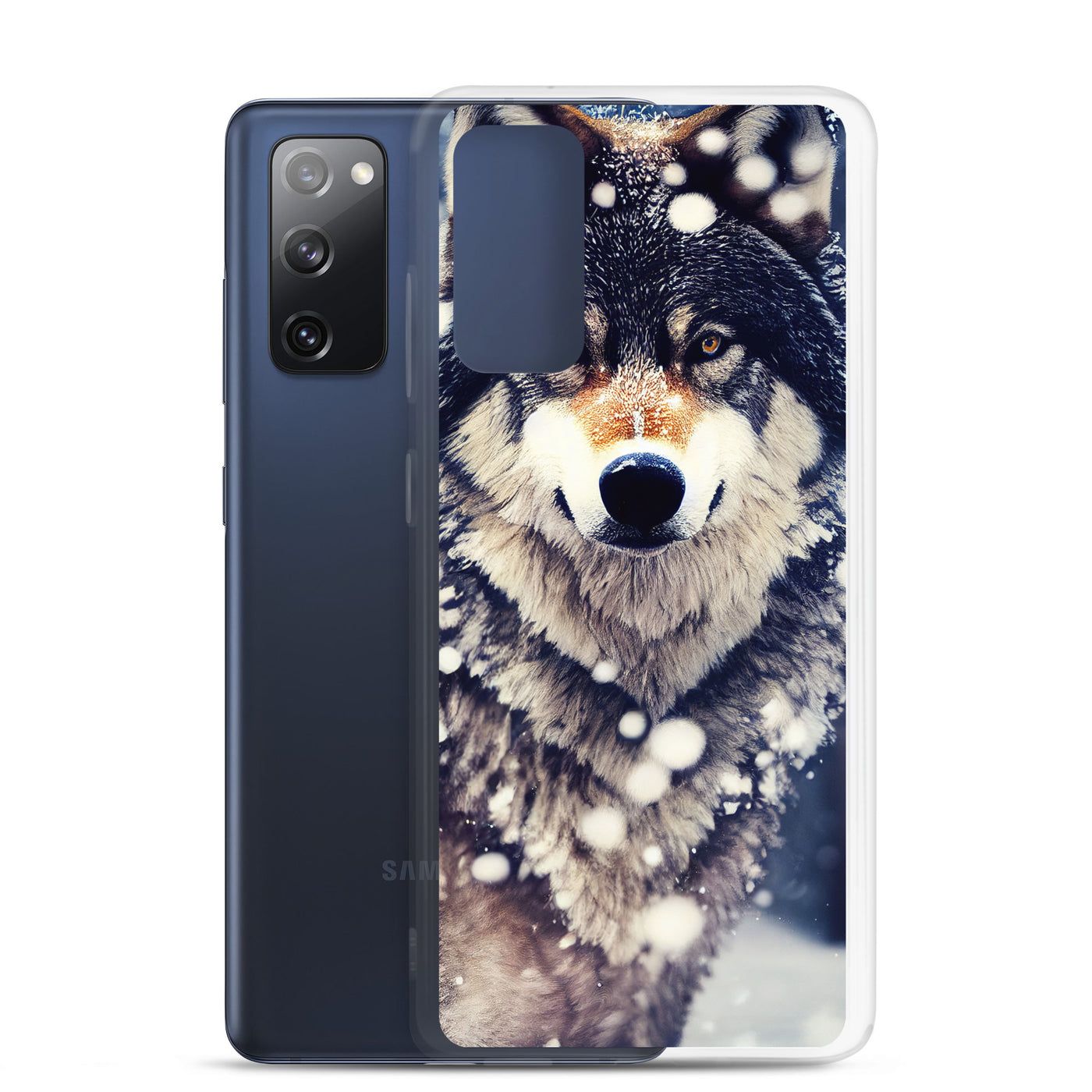 Wolf im Schnee - Episches Foto - Samsung Schutzhülle (durchsichtig) camping xxx