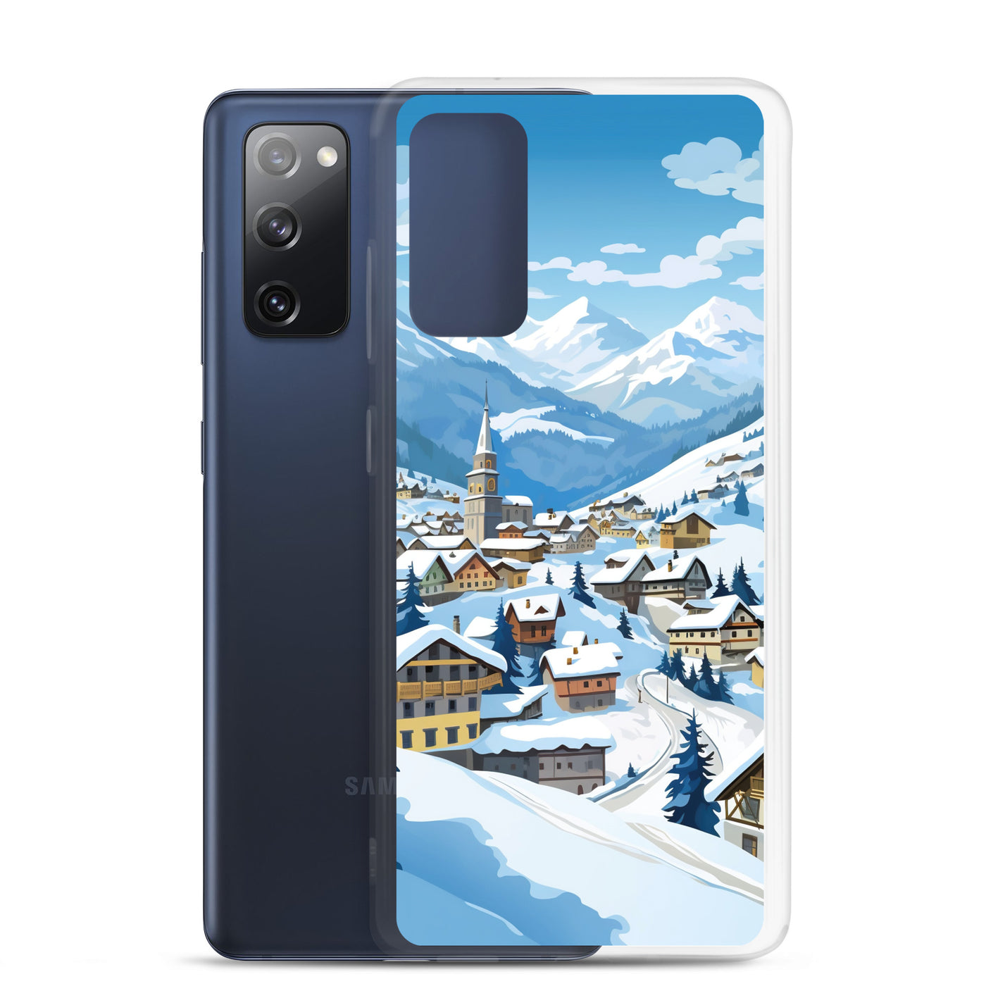 Kitzbühl - Berge und Schnee - Landschaftsmalerei - Samsung Schutzhülle (durchsichtig) ski xxx