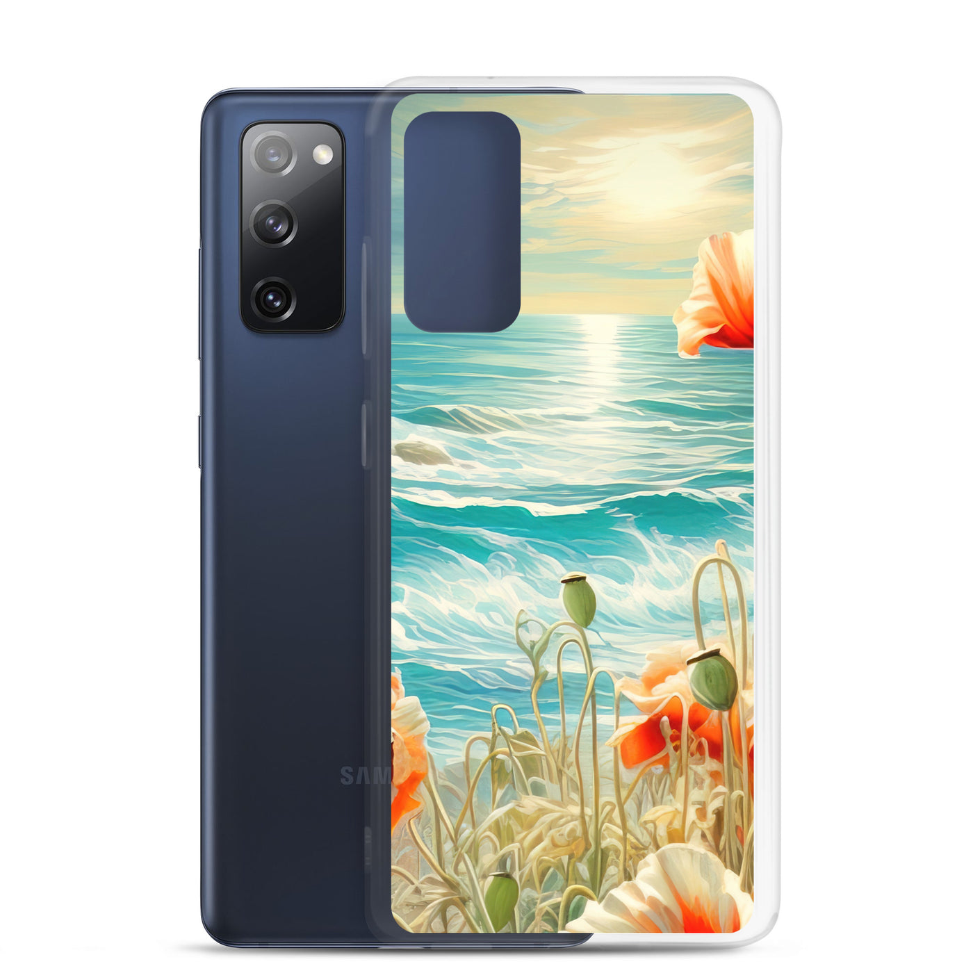 Blumen, Meer und Sonne - Malerei - Samsung Schutzhülle (durchsichtig) camping xxx