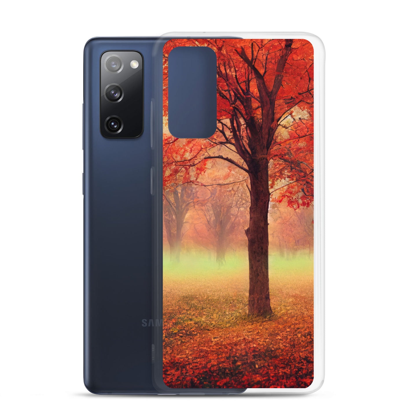 Wald im Herbst - Rote Herbstblätter - Samsung Schutzhülle (durchsichtig) camping xxx