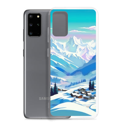 Berge und Schnee - Landschaft - Samsung Schutzhülle (durchsichtig) ski xxx