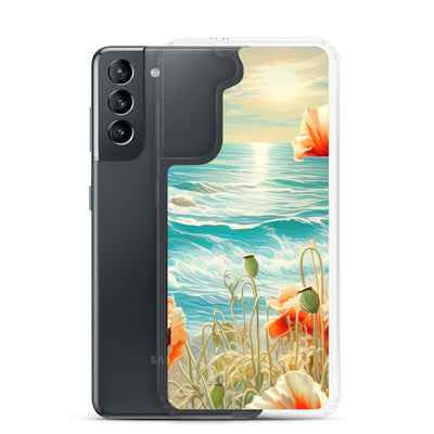 Blumen, Meer und Sonne - Malerei - Samsung Schutzhülle (durchsichtig) camping xxx