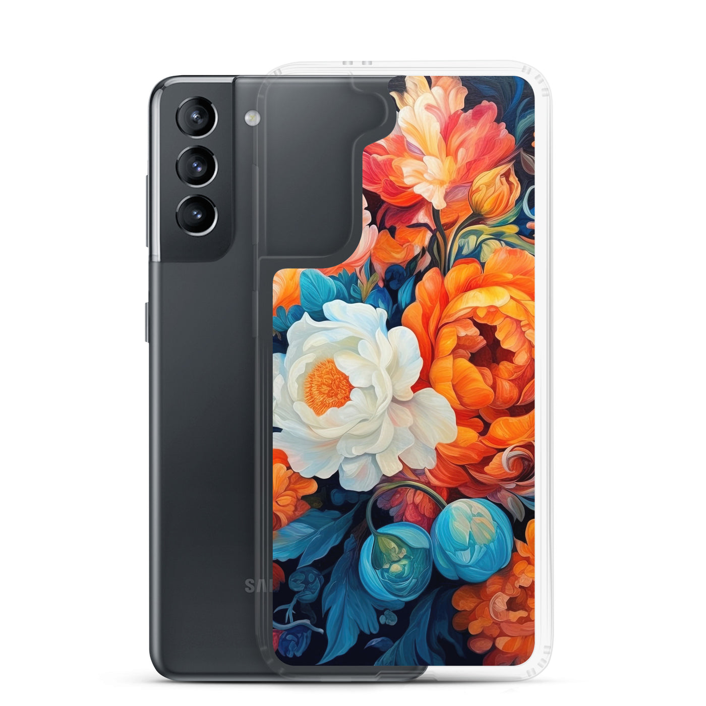 Bunte Blumen - Schöne Malerei - Samsung Schutzhülle (durchsichtig) camping xxx