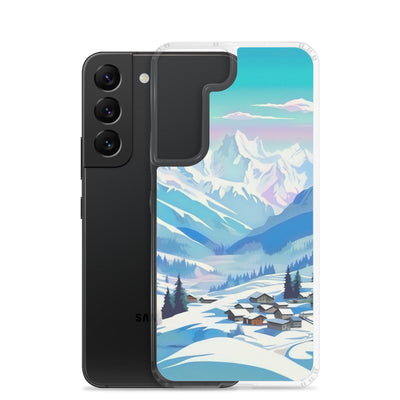 Berge und Schnee - Landschaft - Samsung Schutzhülle (durchsichtig) ski xxx