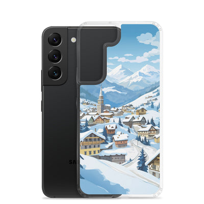 Kitzbühl - Berge und Schnee - Landschaftsmalerei - Samsung Schutzhülle (durchsichtig) ski xxx