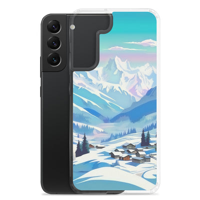 Berge und Schnee - Landschaft - Samsung Schutzhülle (durchsichtig) ski xxx