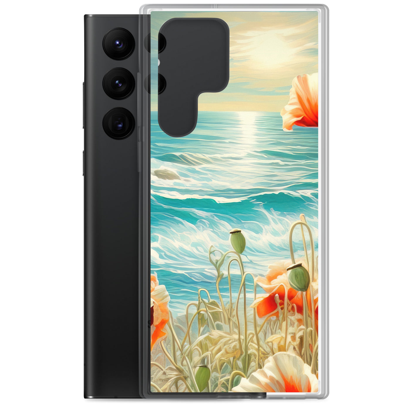 Blumen, Meer und Sonne - Malerei - Samsung Schutzhülle (durchsichtig) camping xxx