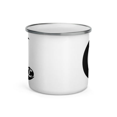 Crescent Moon - Camping Caravan - Emaille Tasse camping