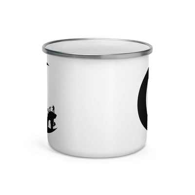 Crescent Moon - Climbing - Emaille Tasse klettern