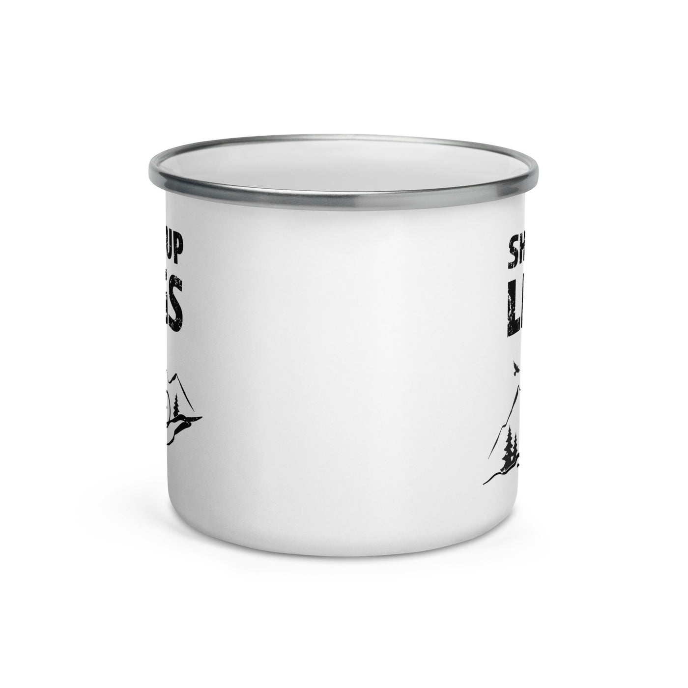 Shut Up Legs - Emaille Tasse mountainbike