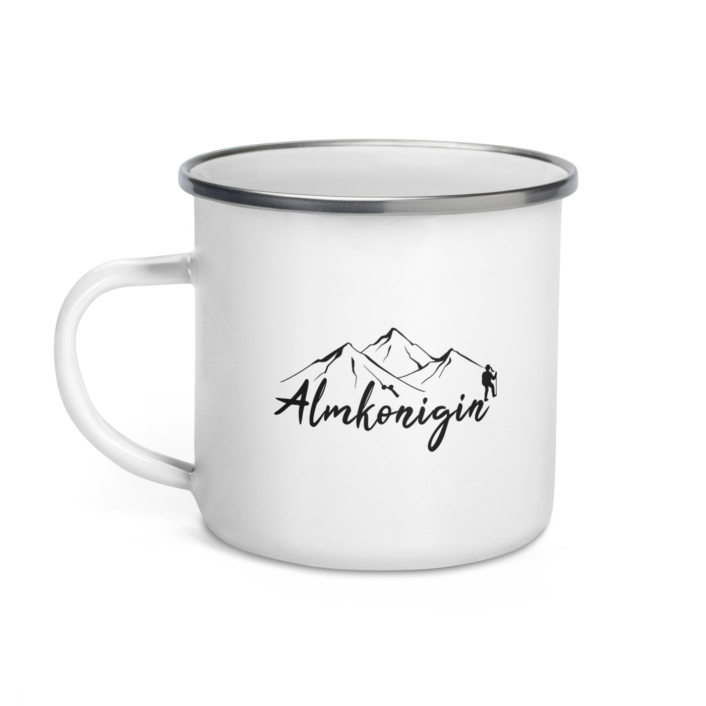 Almkönigin - Emaille Tasse wandern