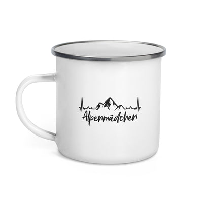 Alpenmadchen 1 - Emaille Tasse berge