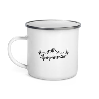 Alpenprinzessin 1 - Emaille Tasse berge