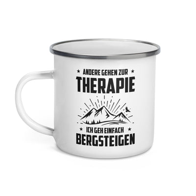 Andere Gehen Zur Therapie Ich Gen Einfach Bergsteigen - Emaille Tasse berge