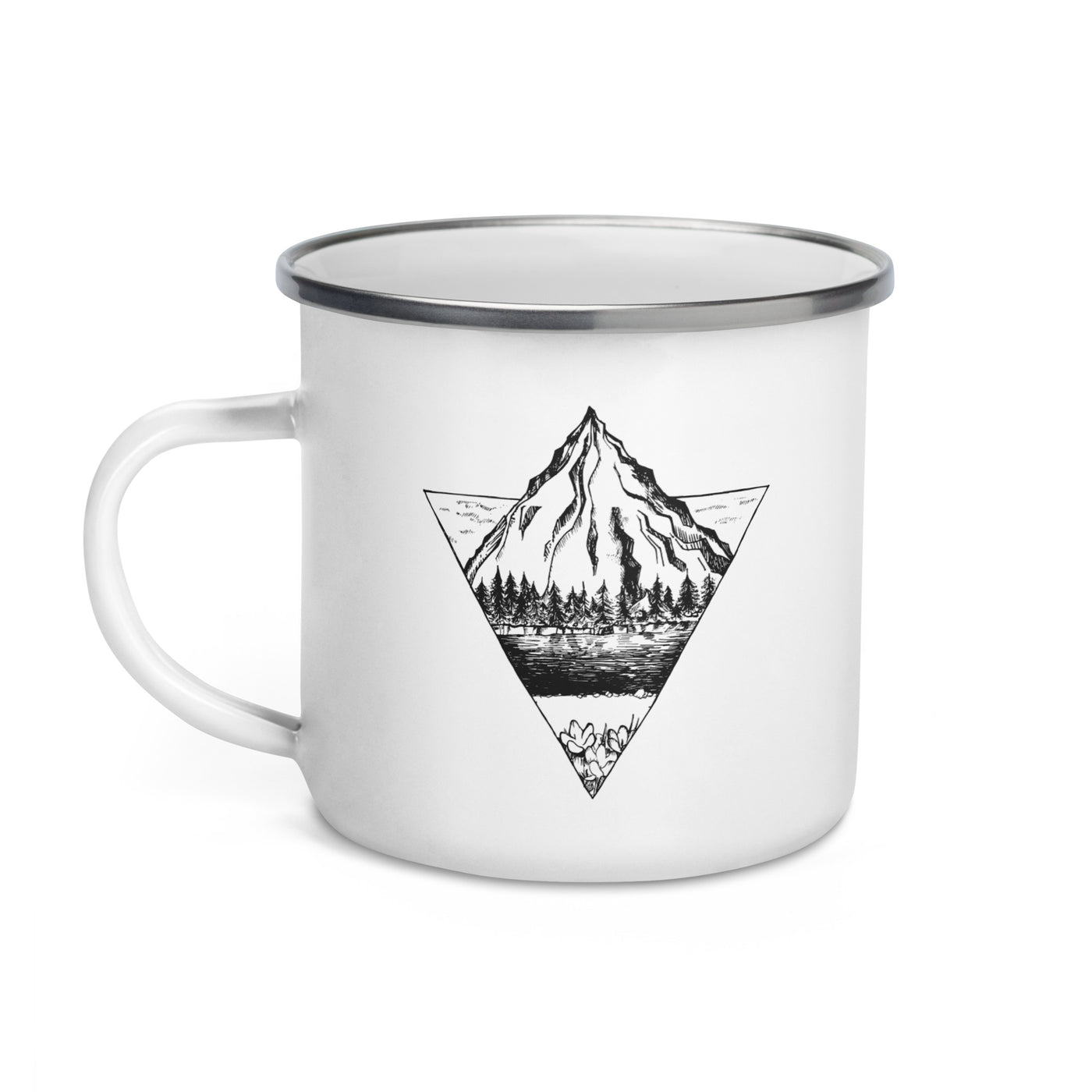 Berg - Geometrisch - Emaille Tasse berge