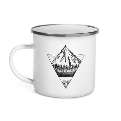 Berg - Geometrisch - Emaille Tasse berge