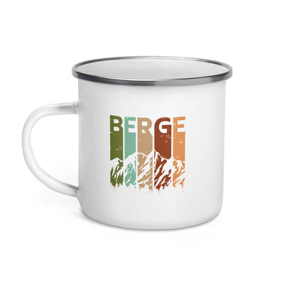 Berge - Vintage - Emaille Tasse berge