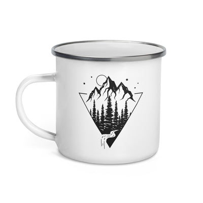 Berge Geometrisch - Emaille Tasse berge