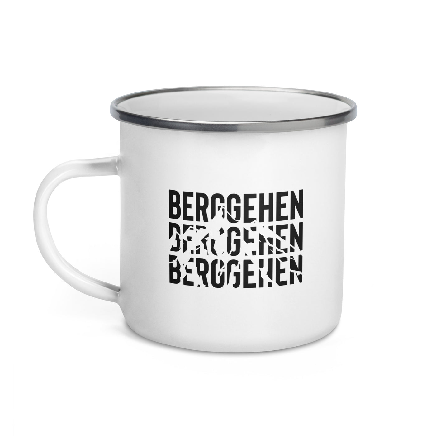 Berggehen - Emaille Tasse berge