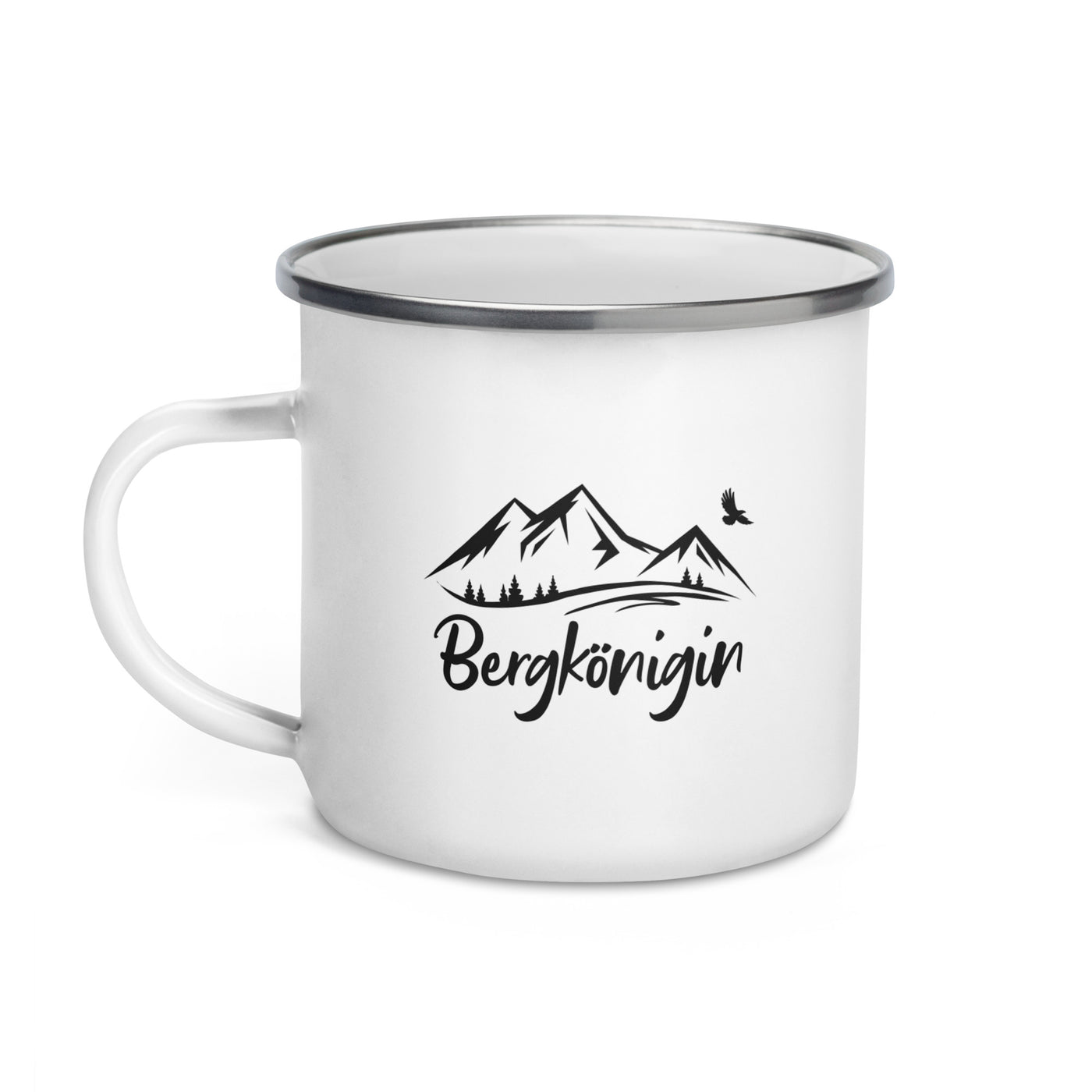 Bergkonigin - Emaille Tasse berge