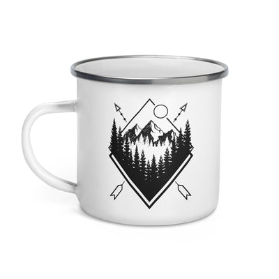 Berglandschaft Geometrisch - Emaille Tasse berge