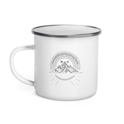 Bergreise Geometrisch - Emaille Tasse berge camping