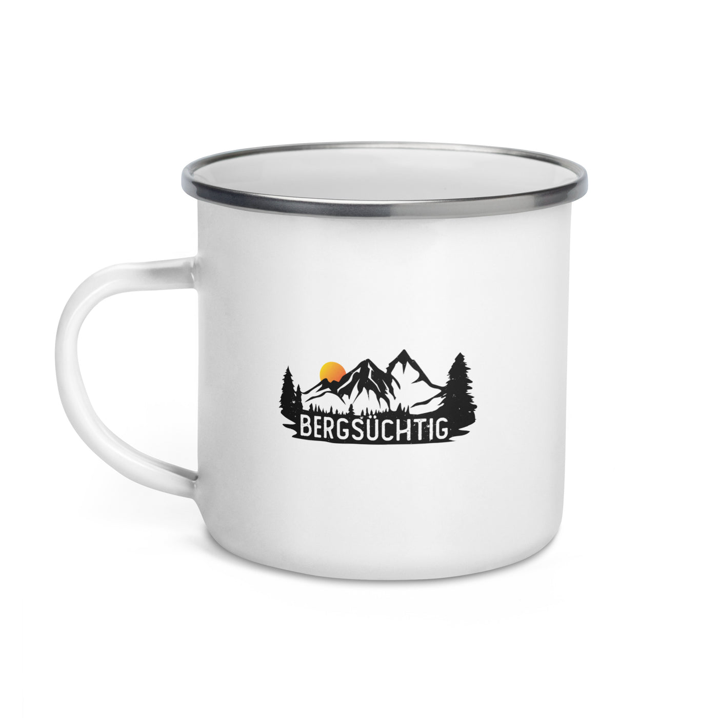 Bergsüchtig - Emaille Tasse berge