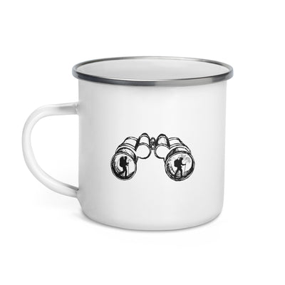 Binocular - Hiking - Emaille Tasse wandern