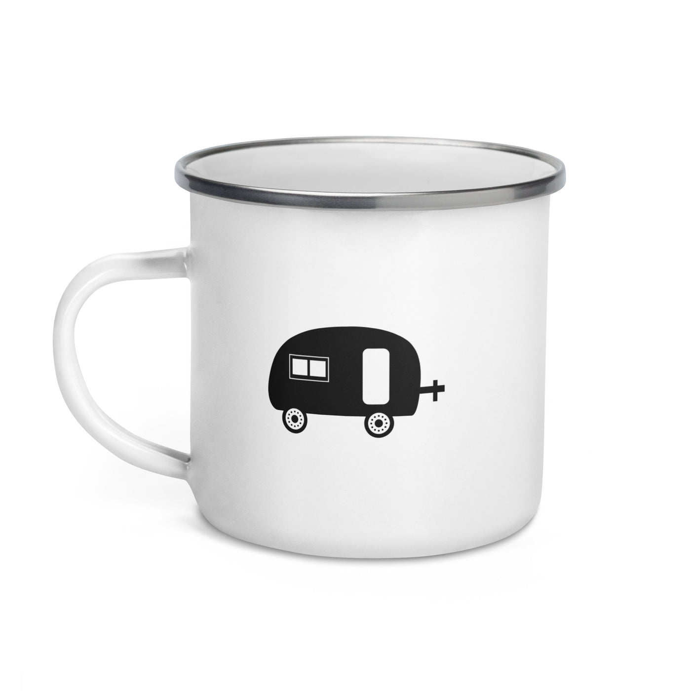 Camping Caravan - Emaille Tasse camping