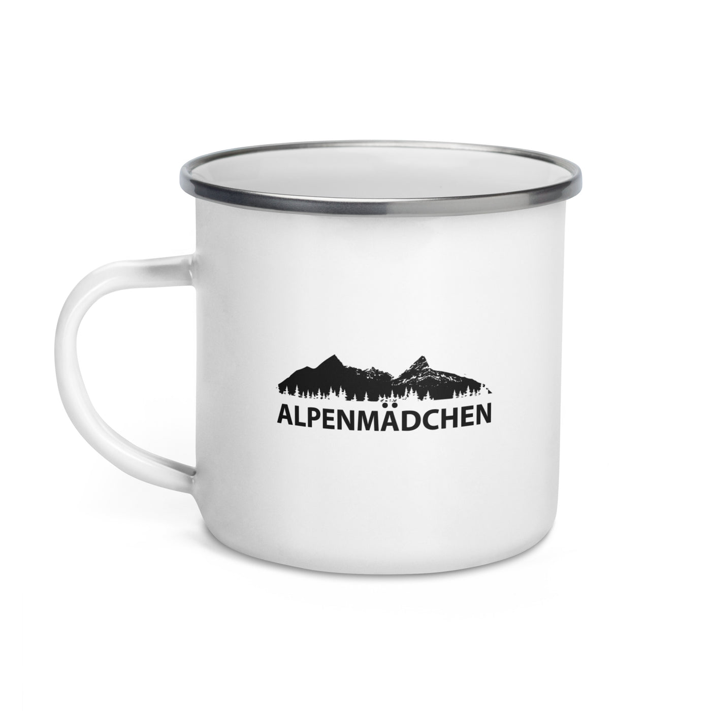 Alpenmadchen - Emaille Tasse berge