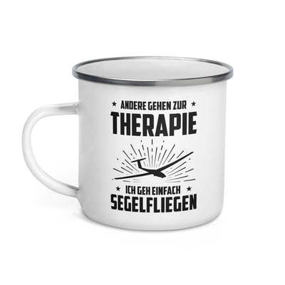 Andere Gehen Zur Therapie Ich Gen Einfach Segelfliegen - Emaille Tasse berge