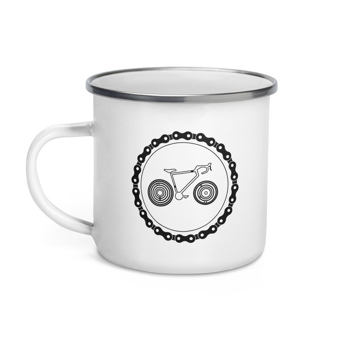 Chain Circle - Cycling - Emaille Tasse fahrrad