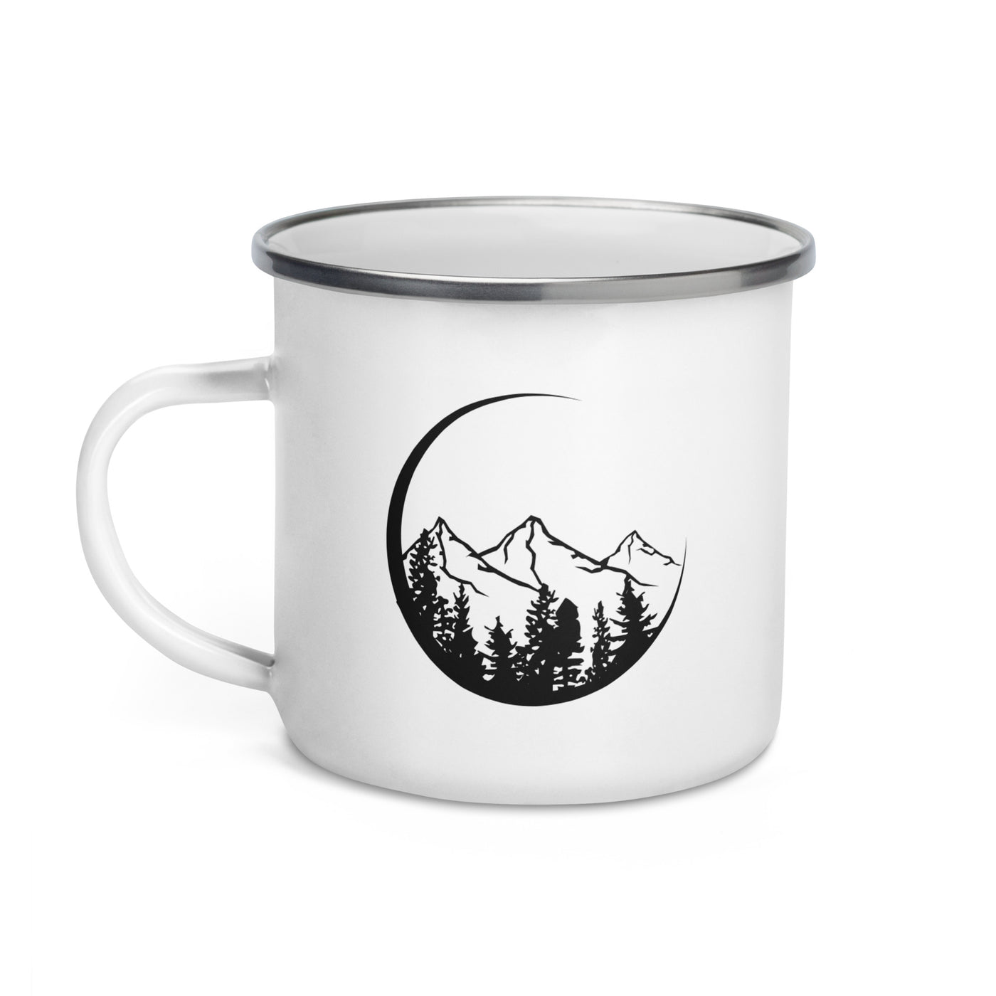 Circle - Mountain - Emaille Tasse berge