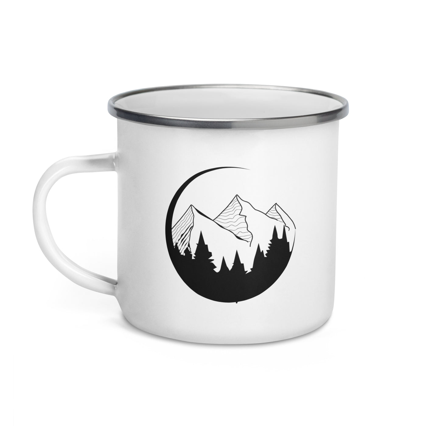 Circle - Mountain - Emaille Tasse berge