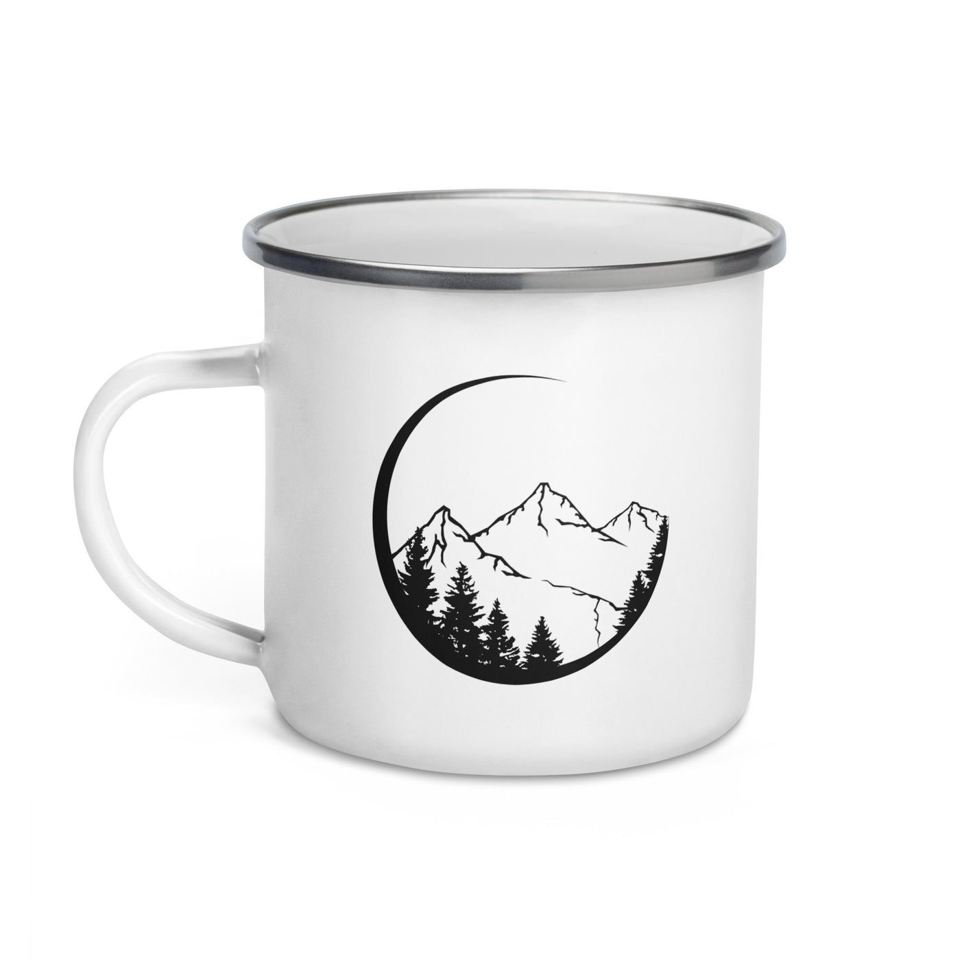 Circle - Mountain - Emaille Tasse berge