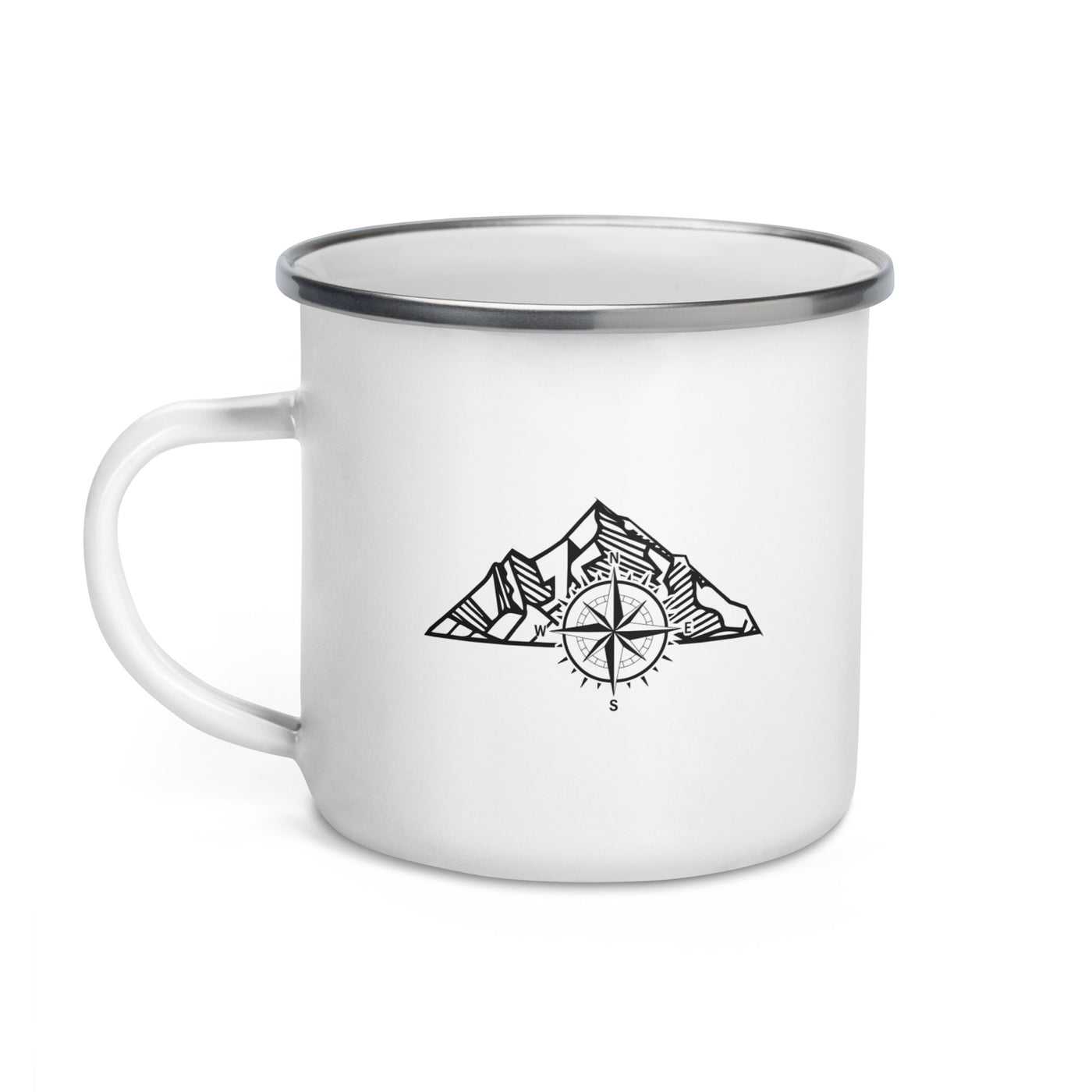 Compass - Mountain - Emaille Tasse berge