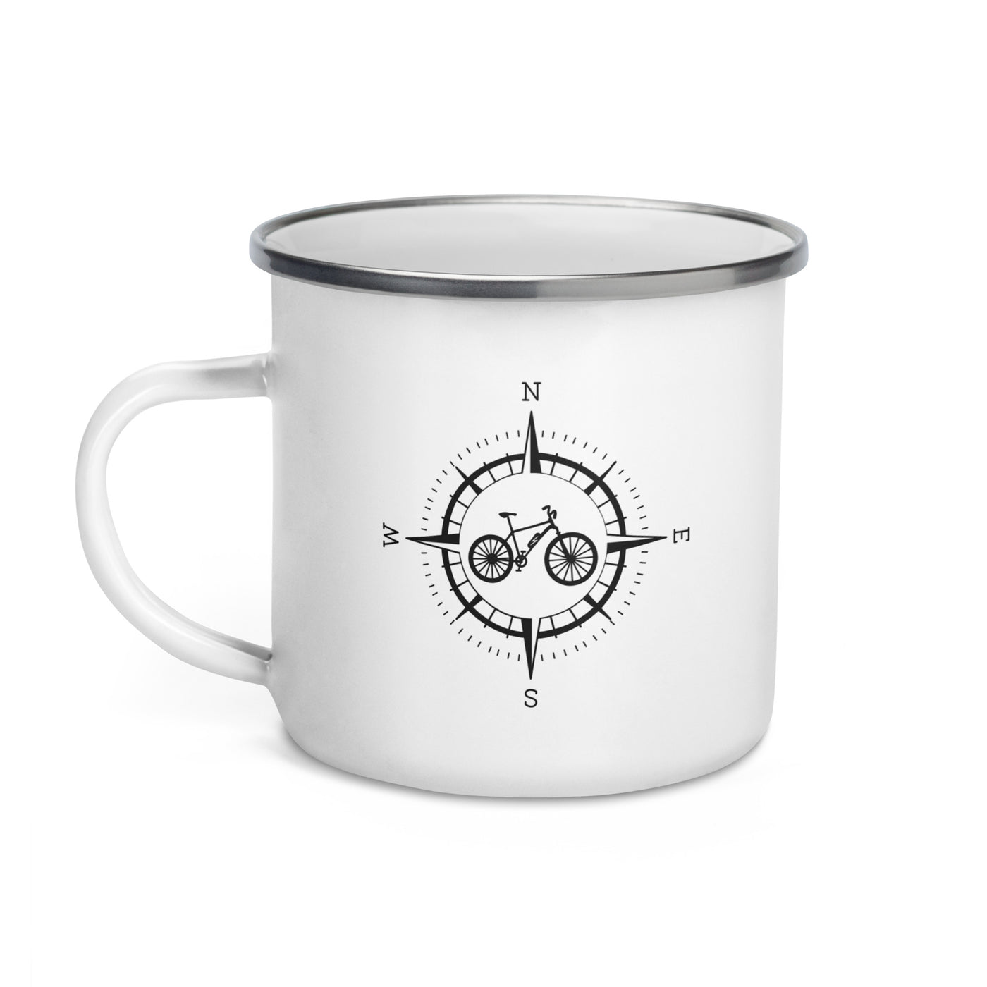 Compass And Ebike - Emaille Tasse e-bike