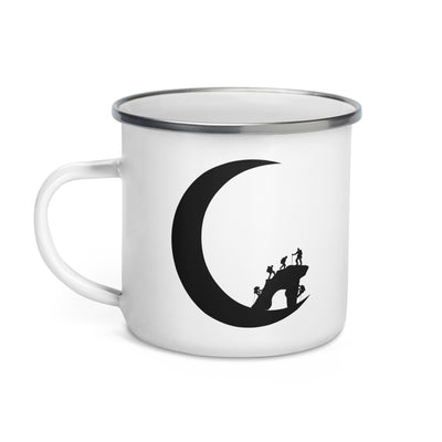 Crescent Moon - Climbing - Emaille Tasse klettern