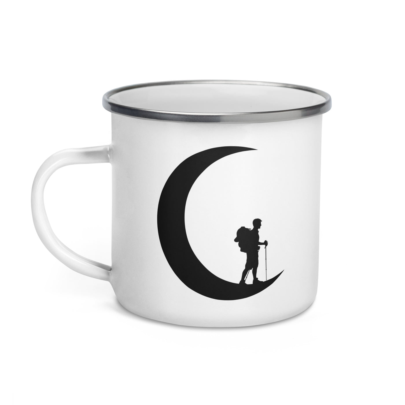 Crescent Moon - Hiking - Emaille Tasse wandern