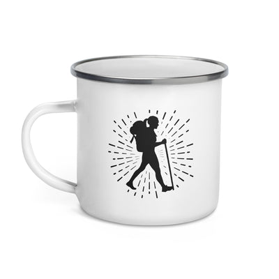 Firework And Hiking 1 - Emaille Tasse wandern