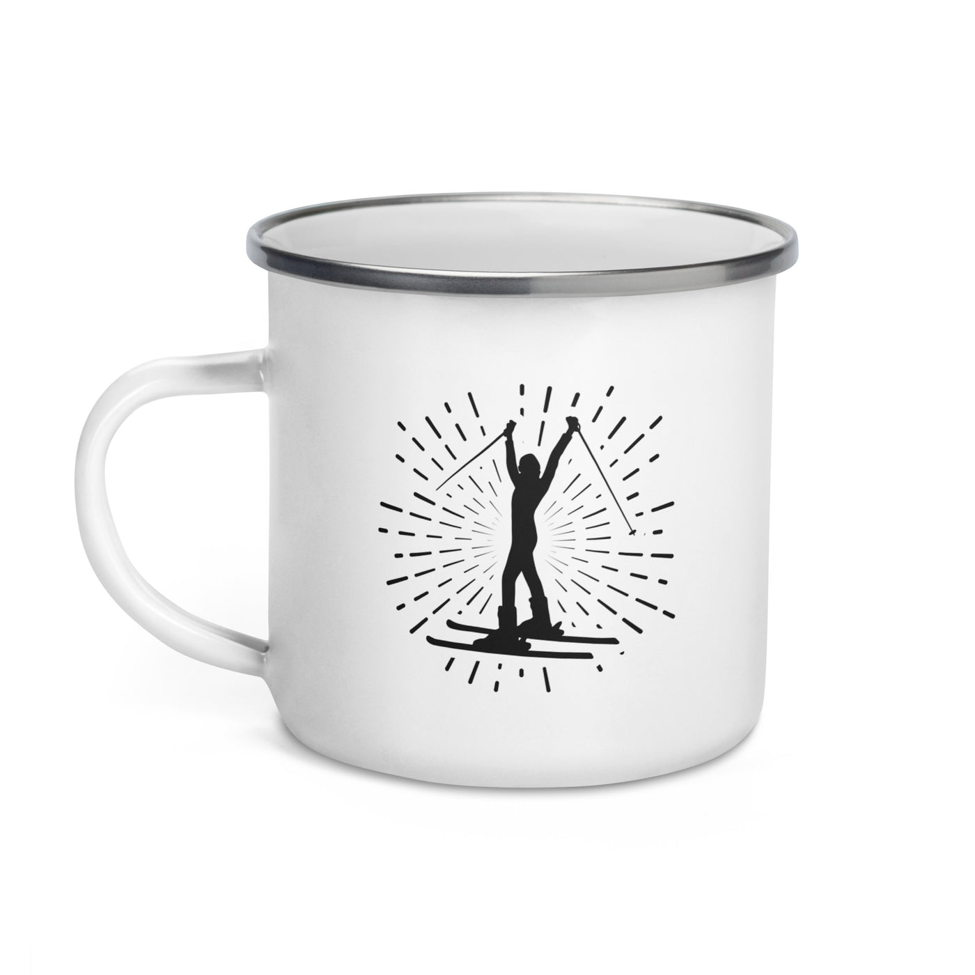 Firework And Skiing 1 - Emaille Tasse ski