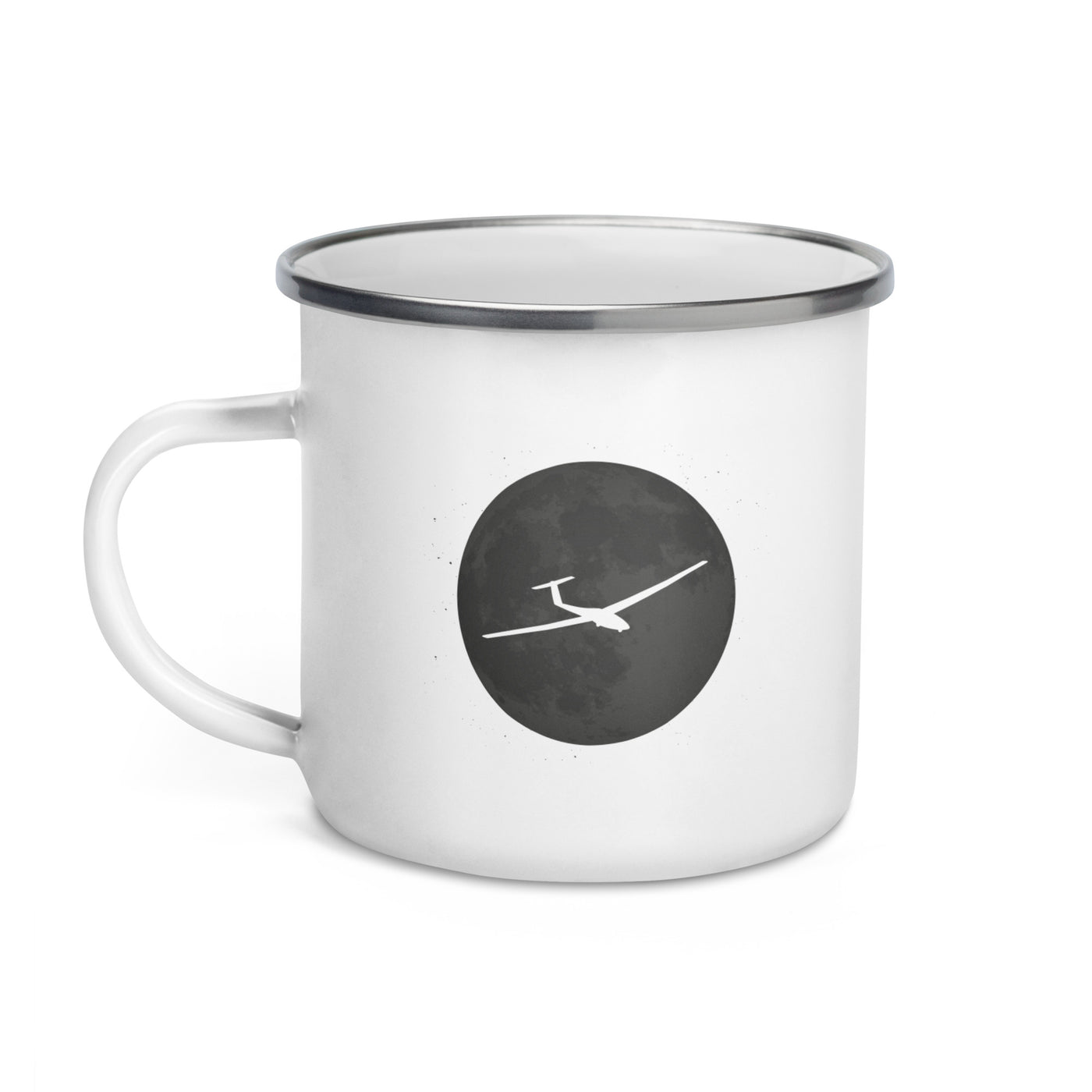 Full Moon - Sailplane - Emaille Tasse berge