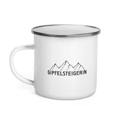 Gipfelsteigerin - Emaille Tasse berge klettern