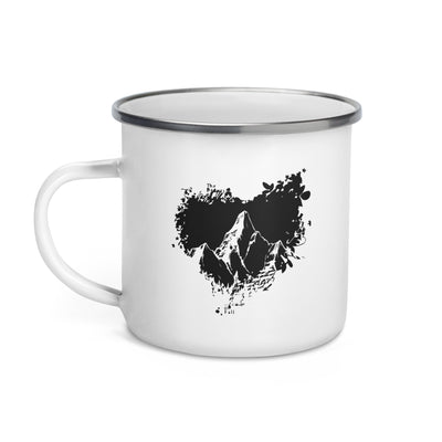 Grunge Heart - Mountain - Emaille Tasse berge