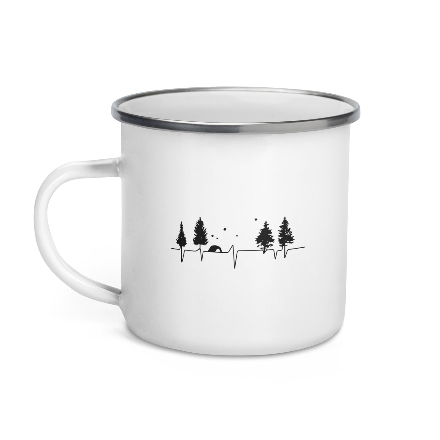 Heartbeat - Camping - Emaille Tasse camping