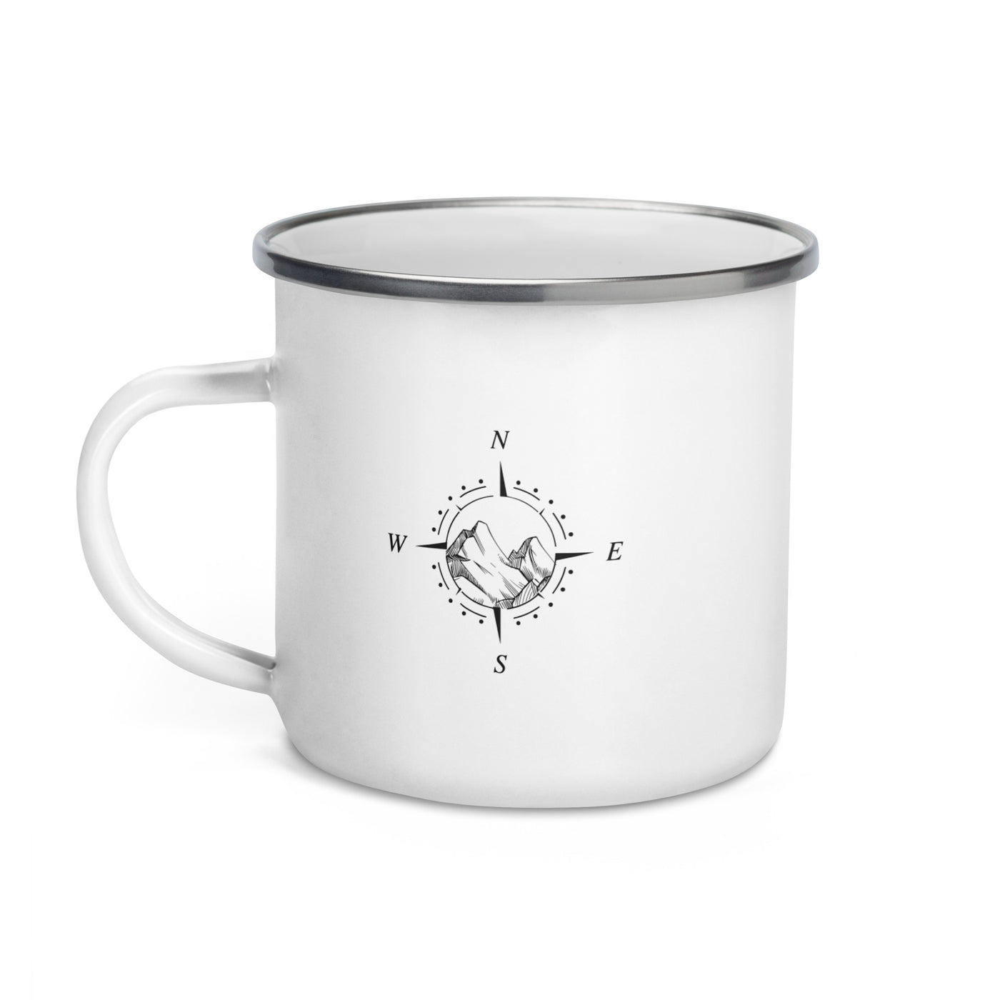 Compass - Mountain - Emaille Tasse berge