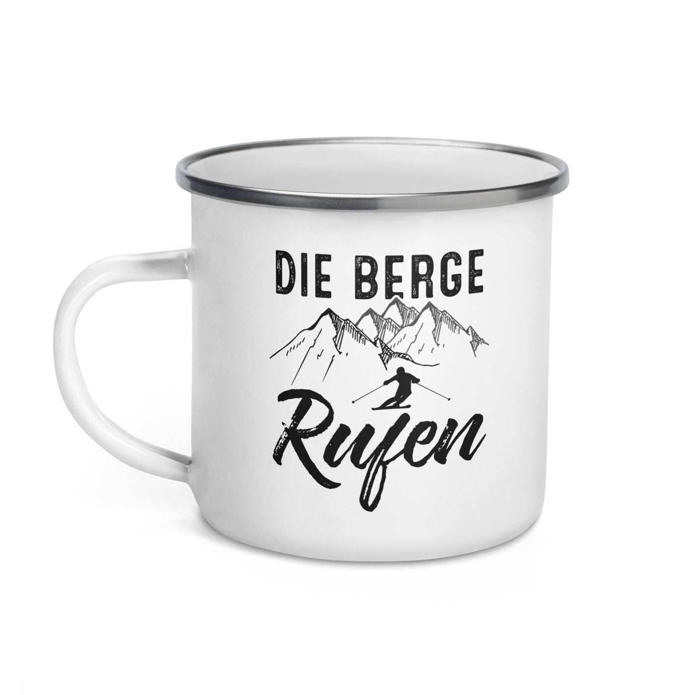 Die Berge Rufen - Emaille Tasse ski