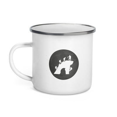 Full Moon - Climbing - Emaille Tasse klettern