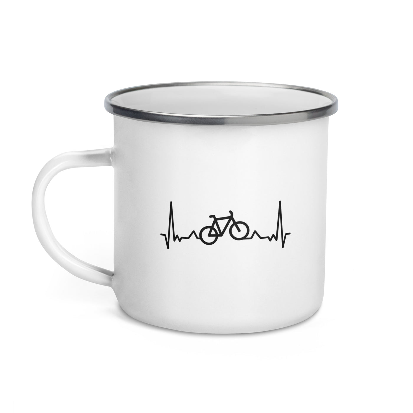 Herzschlag Fahrrad - Emaille Tasse fahrrad