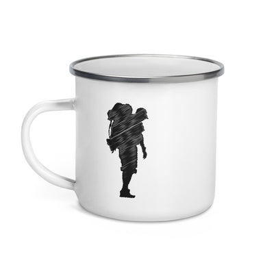 Hiker - Emaille Tasse wandern